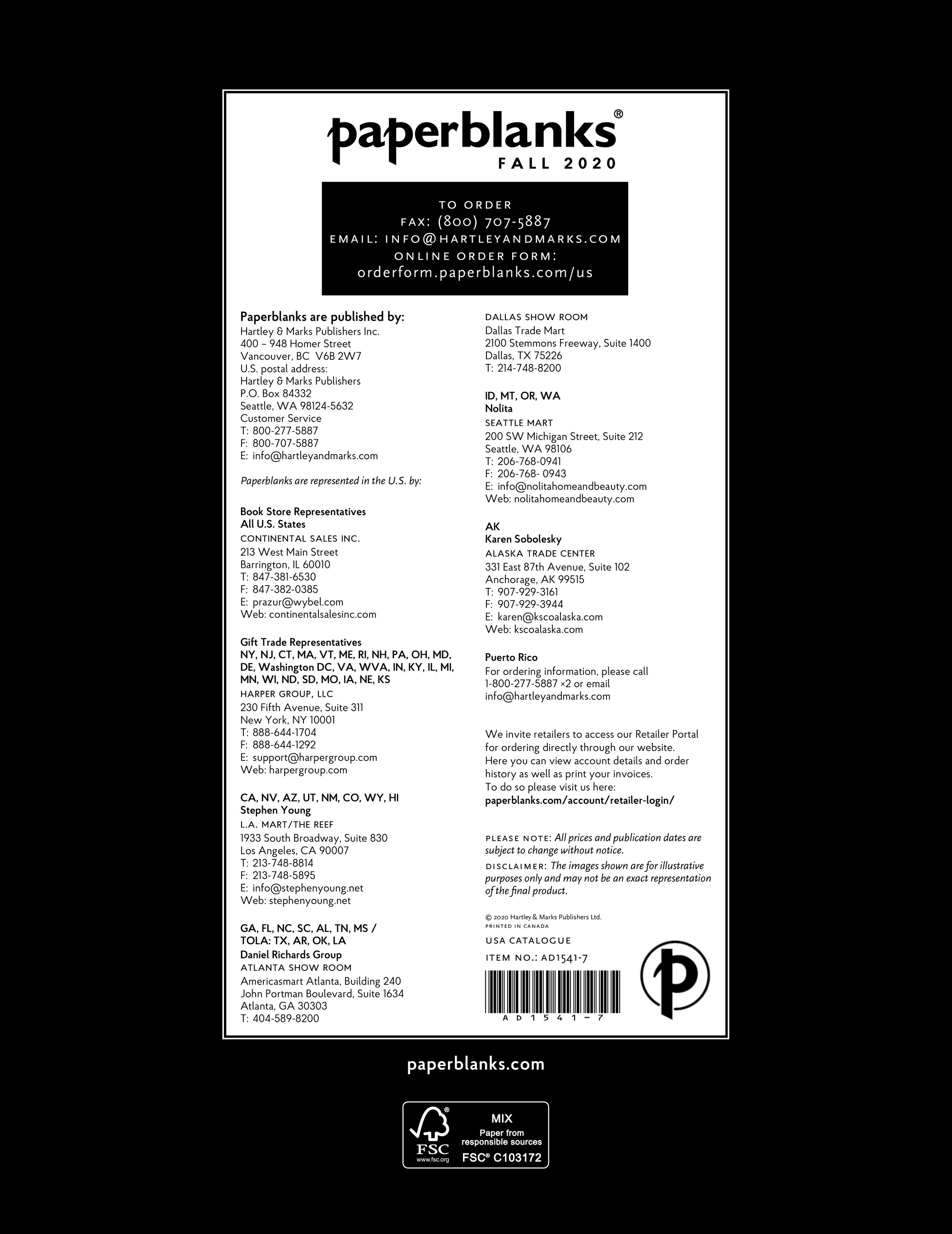 Harper Group Paperblanks Accesories Catalog Fall Page 8 9