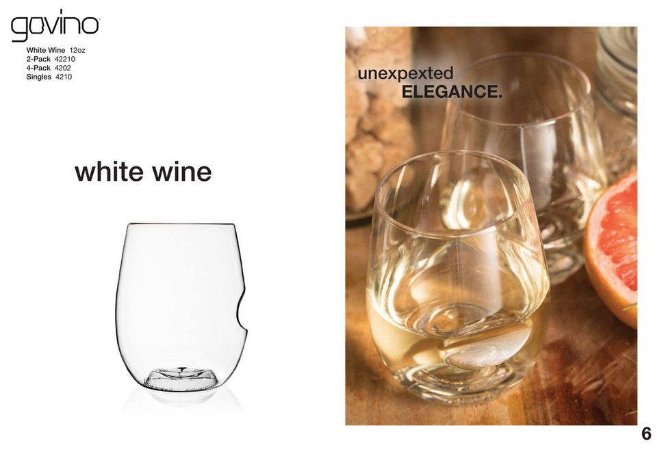 GoVino Best Govino Ever Dishwasher Safe Wine Glass 2 pack 12 oz