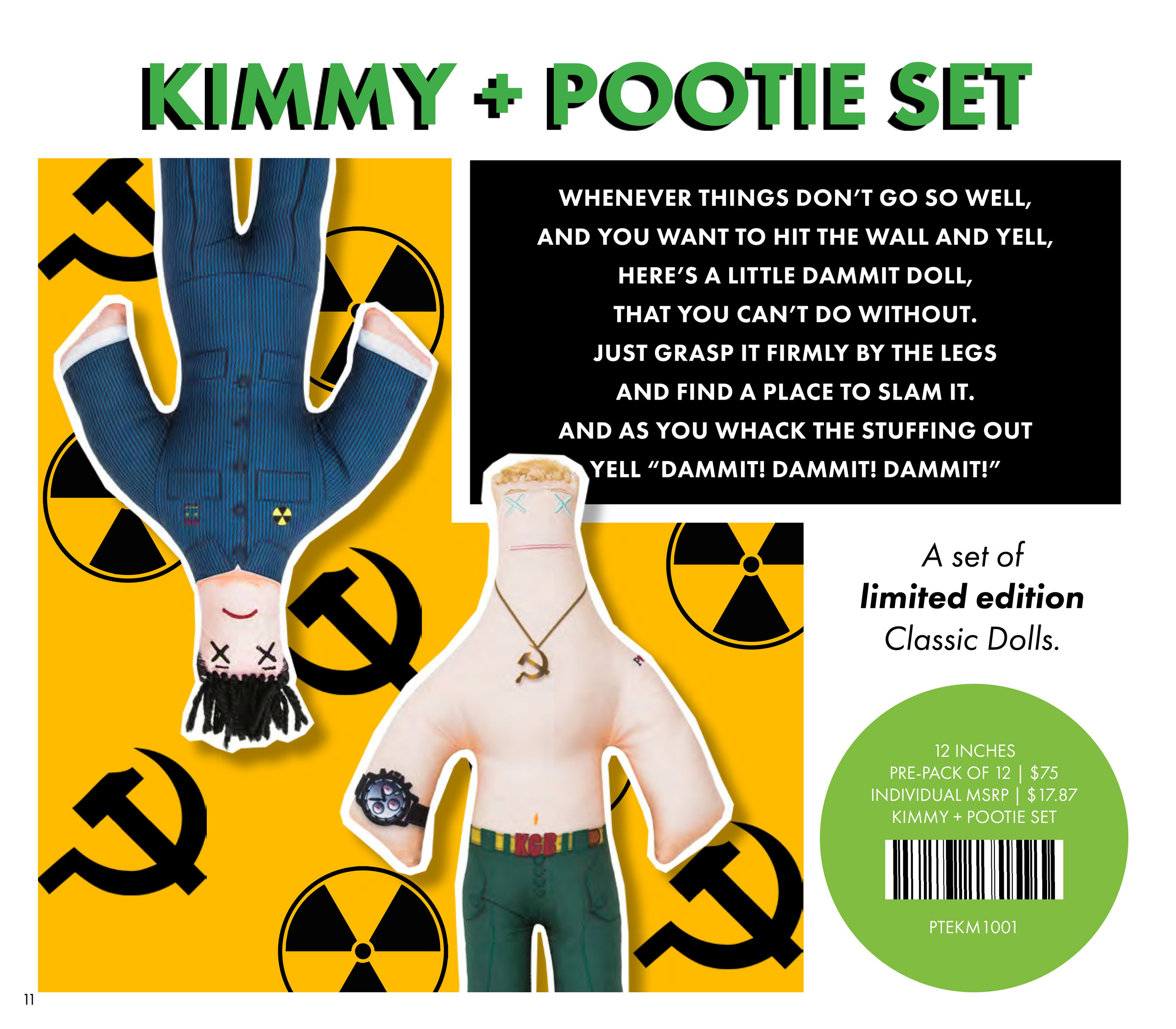  Dammit Doll - The Fantastic Foursome- Set of Four