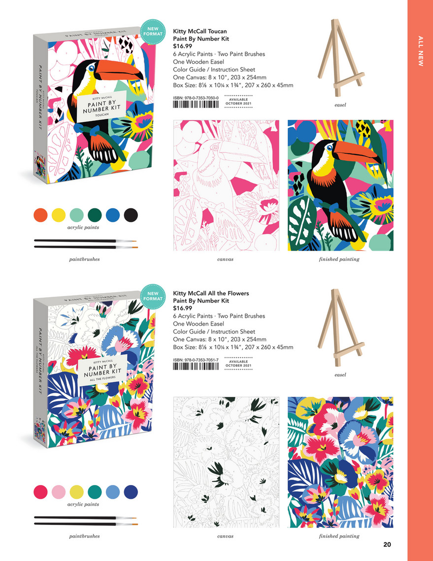 Kitty McCall Toucan Paint by Number Kit