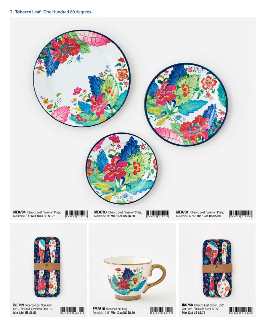 tobacco leaf melamine Harper Group - One Hundred 80 Degrees Everyday 2024 catalog
